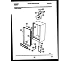Frigidaire UFS16NW4 cabinet parts diagram