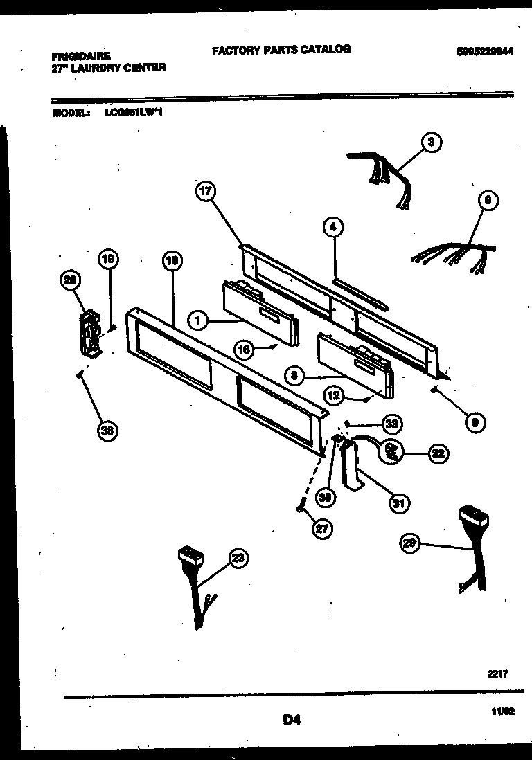 Console and control parts
