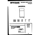 Universal/Multiflex (Frigidaire) MRT18CHCZ0 cover diagram