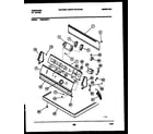 Frigidaire DE6900RW1 console and control parts diagram