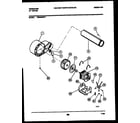 Frigidaire DE6900RW1 blower and drive parts diagram