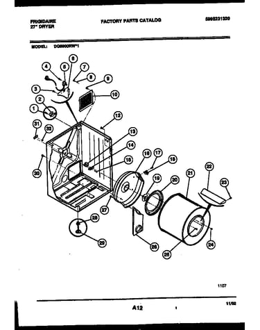 Cabinet and component parts
