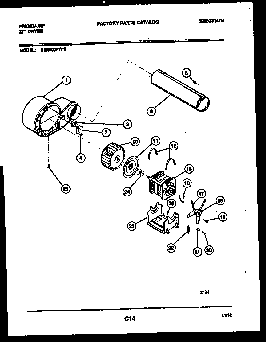 BLOWER AND DRIVE PARTS