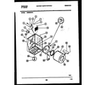 Frigidaire DG8600PW2 cabinet and component parts diagram