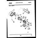 Frigidaire DG8600PW2 blower and drive parts diagram