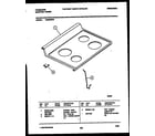 Frigidaire RG32BNL2 cooktop parts diagram