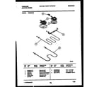 Frigidaire RG32BNW2 broiler parts diagram