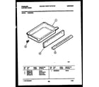 Frigidaire RG32BNL2 drawer parts diagram