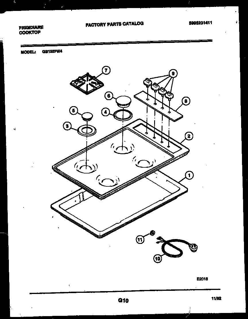 COOKTOP PARTS