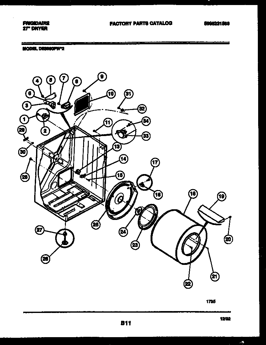 Cabinet and component parts
