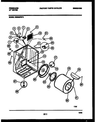 Cabinet and component parts