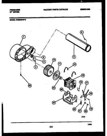 Blower and drive parts