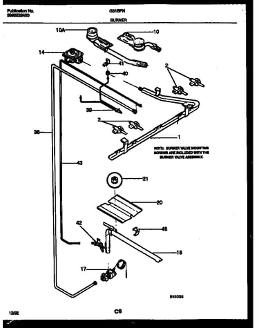 Burner, manifold and gas control