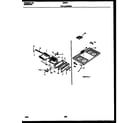Frigidaire G30PNW7 cooktop and broiler drawer parts diagram