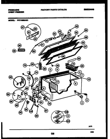 Chest freezer parts