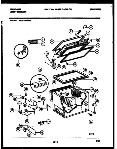 Chest freezer parts