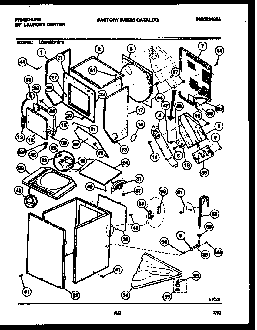 CABINET PARTS AND HEATER