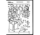 Frigidaire LCE462PL1 cabinet parts and heater diagram