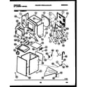 Frigidaire LCE462PL1 cabinet parts and heater diagram