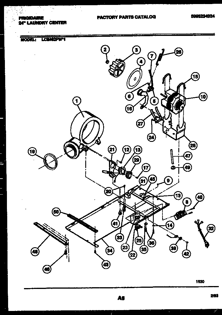 Dryer motor, blower and belt