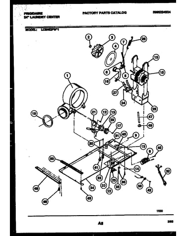 Dryer motor, blower and belt