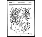 Frigidaire LCE441PW1 cabinet parts and heater diagram