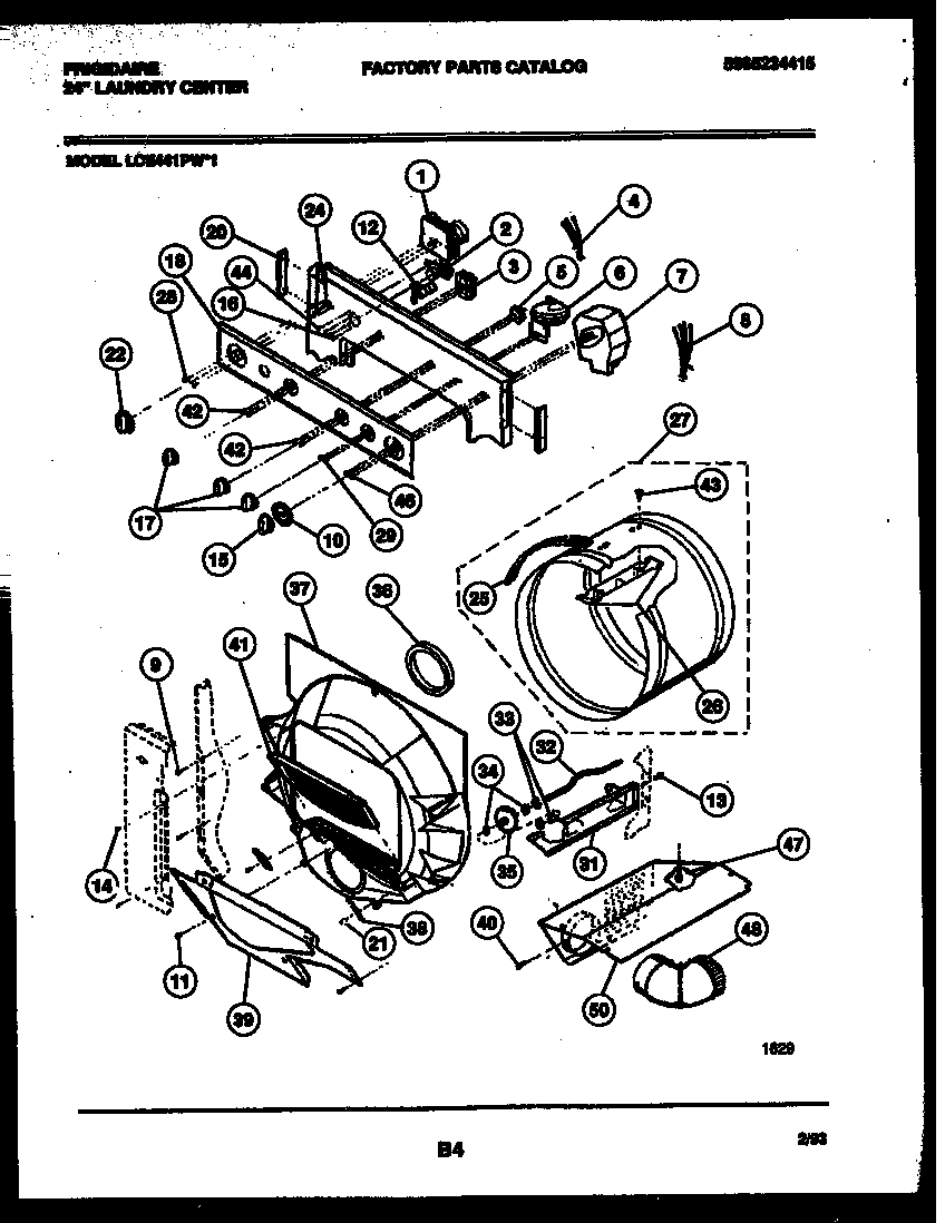 CONSOLE, CONTROLS AND DRUM