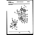 Frigidaire LCE441PL1 motor and idler arm clutch diagram