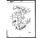 Frigidaire FRT24PRAY1 cabinet parts diagram