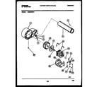 Frigidaire DG6900RW2 blower and drive parts diagram