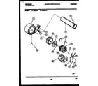 Frigidaire DGILL5 motor & blower parts diagram