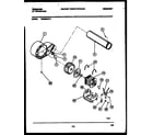 Frigidaire DG5800RW2 blower and drive parts diagram