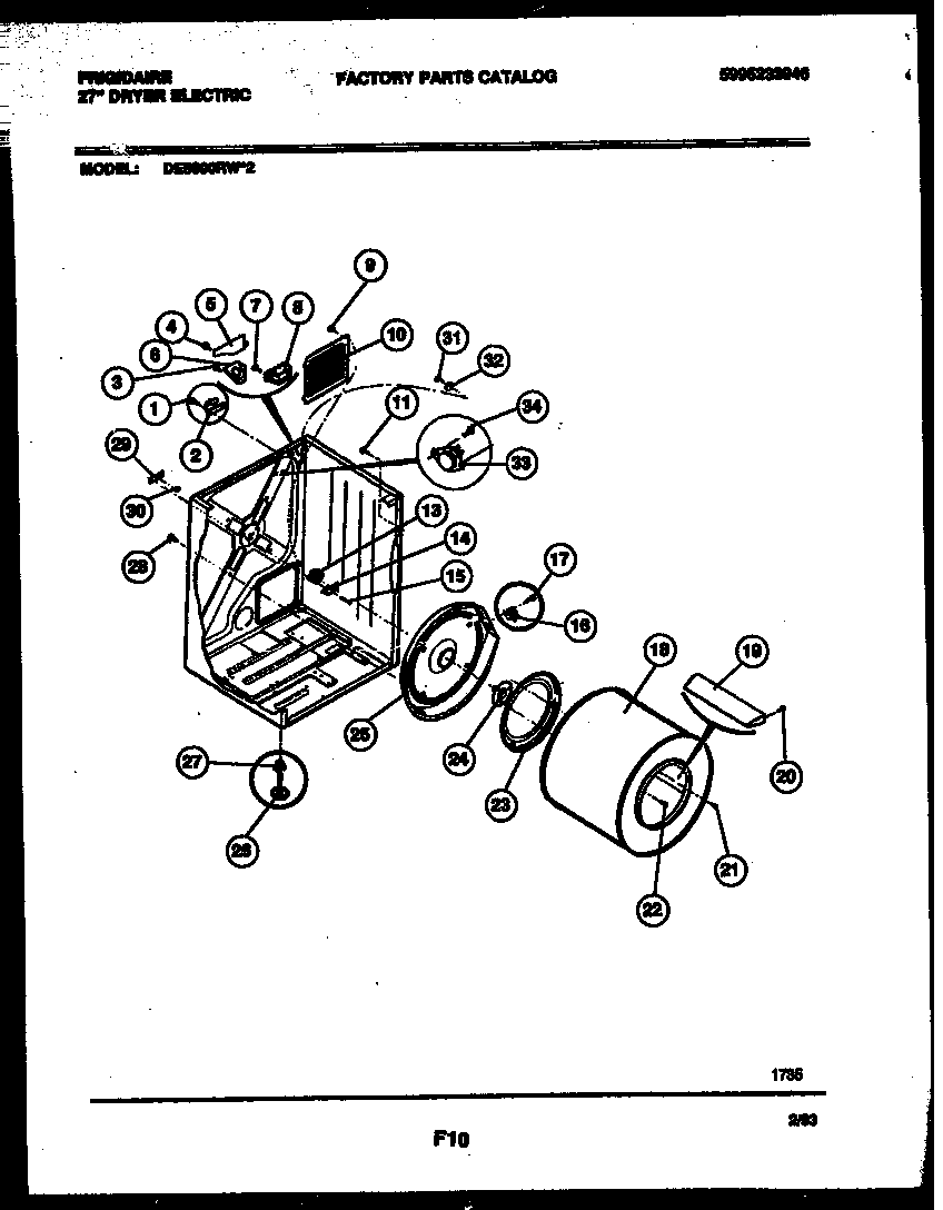 Cabinet & component parts