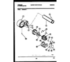 Frigidaire DE5800RW2 blower and drive parts diagram