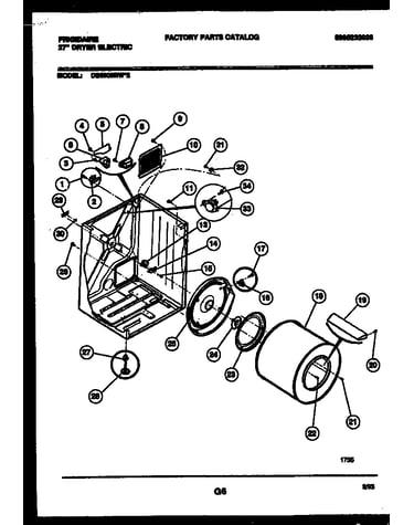 Cabinet & component parts