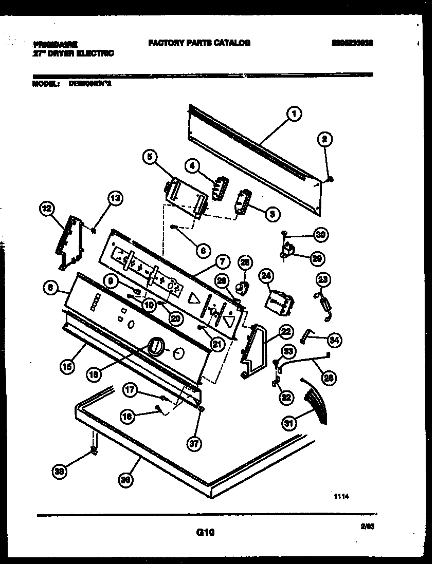 Console and control parts