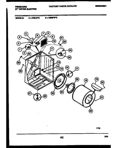 Cabinet and component parts