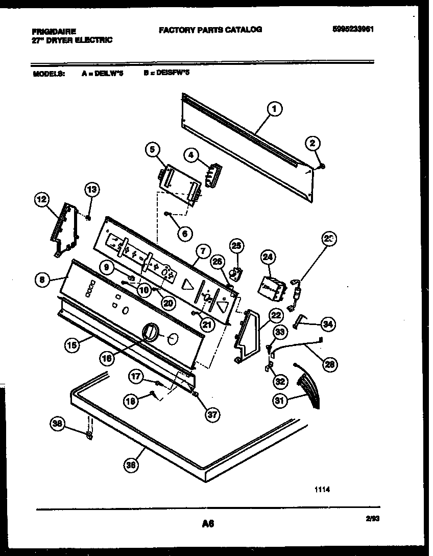 CONSOLE AND CONTROL PARTS