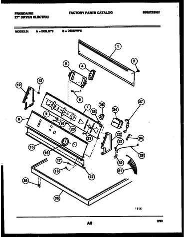 Console and control parts