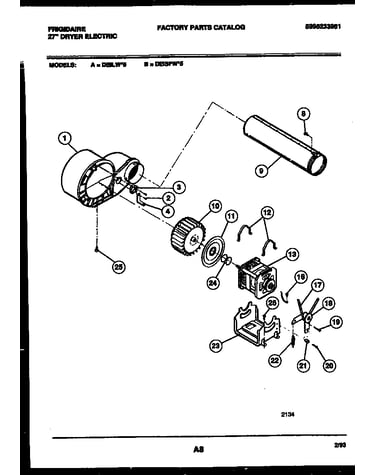 Blower and drive parts