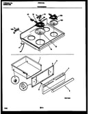 Cooktop and drawer parts