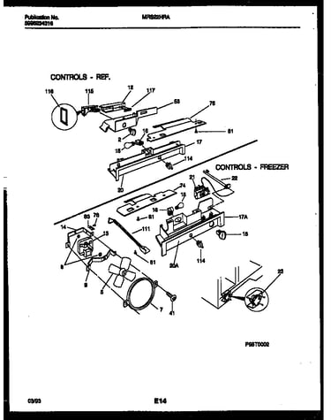 Refrigerator control assembly, damper control assembly and f