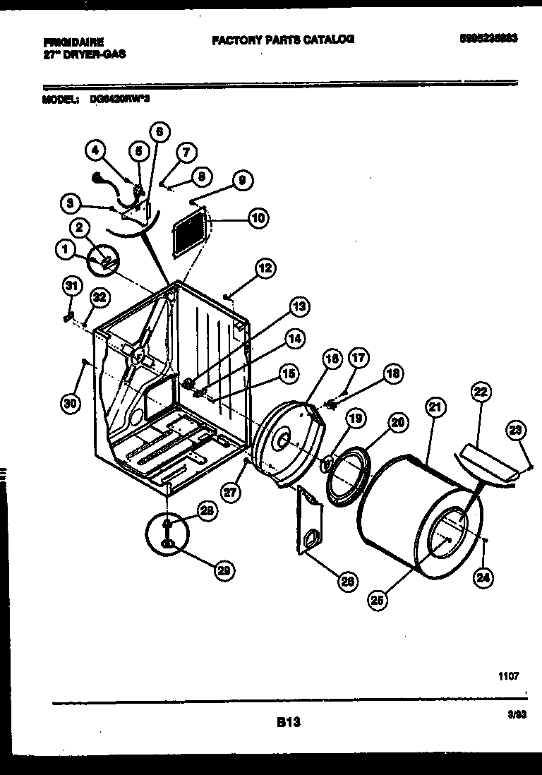 Cabinet and component parts