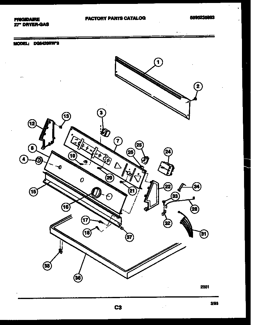 Console and control parts