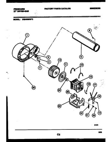 Blower and drive parts