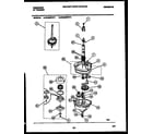 Frigidaire WA8800PW1 transmission parts diagram