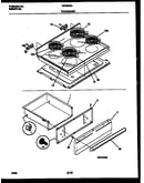 Cooktop and broiler drawer parts