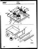 Cooktop and drawer parts