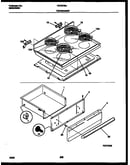 Cooktop and drawer parts