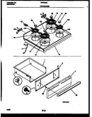 Cooktop and drawer parts